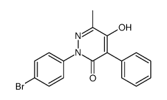 2-(4-bromophenyl)-5-hydroxy-6-methyl-4-phenylpyridazin-3-one Structure