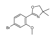 2-(4-bromo-2-methoxyphenyl)-4,4-dimethyl-5H-1,3-oxazole Structure