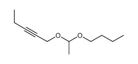 1-(1-butoxyethoxy)pent-2-yne Structure