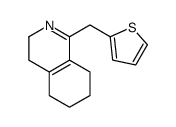 1-(thiophen-2-ylmethyl)-3,4,5,6,7,8-hexahydroisoquinoline结构式