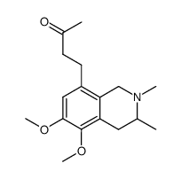 8-(Butanon(3)yl)-1,2,3,4-tetrahydro-5,6-dimethoxy-2,3-dimethylisochinolin Structure