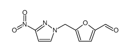 2-Furancarboxaldehyde, 5-[(3-nitro-1H-pyrazol-1-yl)methyl]结构式