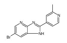 3H-Imidazo[4,5-b]pyridine, 6-bromo-2-(2-methyl-4-pyridinyl) Structure