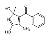 3-amino-4-benzoyl-5-hydroxy-5-methyl-1H-pyrrol-2-one结构式