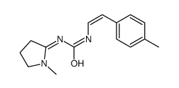 1-[2-(4-methylphenyl)ethenyl]-3-(1-methylpyrrolidin-2-ylidene)urea Structure