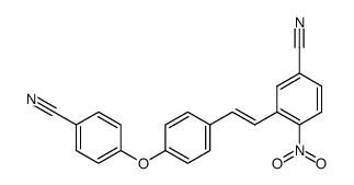 5-Cyan-4'-(4-cyanphenoxy)-2-nitrostilben结构式