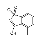 4-methyl-1,1-dioxo-1,2-benzothiazol-3-one结构式