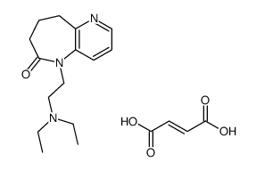 (E)-but-2-enedioic acid,5-[2-(diethylamino)ethyl]-8,9-dihydro-7H-pyrido[3,2-b]azepin-6-one结构式