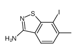 7-iodo-6-methylbenzo[d]isothiazol-3-amine结构式