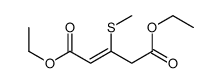 diethyl 3-methylsulfanylpent-2-enedioate Structure