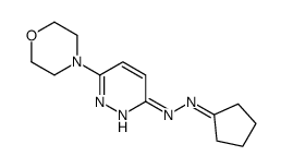 N-(cyclopentylideneamino)-6-morpholin-4-ylpyridazin-3-amine结构式