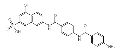 2-Naphthalenesulfonic acid, 7-[p- (p-aminobenzamido)benzamido]-4-hydroxy- picture