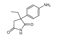 3-(4'-aminophenyl)-3-ethylpyrollidine-2,5-dione Structure