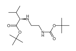 tert-butyl N-{2-[(tert-butoxycarbonyl)amino]ethyl}-D-valinate Structure