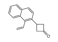 3-(1-ethenylnaphthalen-2-yl)cyclobutan-1-one结构式