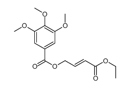 (4-ethoxy-4-oxobut-2-enyl) 3,4,5-trimethoxybenzoate结构式