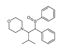 4-[1-(benzenesulfinyl)-3-methyl-1-phenylbutan-2-yl]morpholine Structure