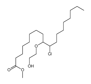 methyl 10-chloro-9-(2-hydroxyethoxy)octadecanoate结构式