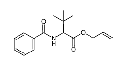 rac-2-benzoylamino-3,3-dimethylbutyric acid allyl ester结构式