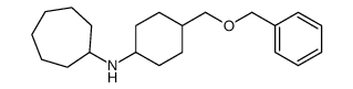 N-[4-(phenylmethoxymethyl)cyclohexyl]cycloheptanamine结构式