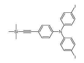 N,N-bis(4-iodophenyl)-4-(2-trimethylsilylethynyl)aniline Structure