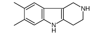 7,8-dimethyl-2,3,4,5-tetrahydro-1H-pyrido[4,3-b]indole结构式