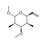 2,4-dimethoxy-3,5-dimethyl-6-vinyl-tetrahydro-pyran Structure