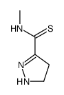 N-methyl-4,5-dihydro-1H-pyrazole-3-carbothioamide Structure