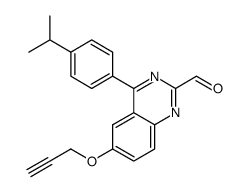 4-(4-isopropyl-phenyl)-6-propargyloxy-quinazoline-2-carbaldehyde结构式