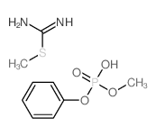 methoxy-phenoxy-phosphinic acid; methylsulfanylmethanimidamide structure