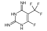 6-fluoro-5-(trifluoromethyl)pyrimidine-2,4-diamine结构式