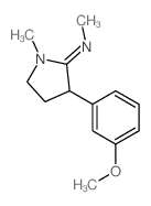 3-(3-methoxyphenyl)-N,1-dimethyl-pyrrolidin-2-imine结构式