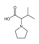 1-Pyrrolidineacetic acid, α-(1-methylethyl) Structure
