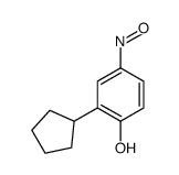2-cyclopentyl-4-nitrosophenol structure