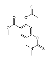 methyl 4-[(dimethylamino)thioxomethoxy]-o-acetylsalicylate structure