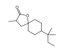 8-(1,1-dimethylpropyl)-3-methyl-1-oxaspiro[4.5]decan-2-one结构式