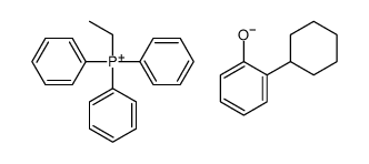 ethyltriphenylphosphonium, salt with 2-cyclohexylphenol (1:1) Structure