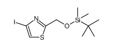 Thiazole, 2-[[[(1,1-dimethylethyl)dimethylsilyl]oxy]methyl]-4-iodo结构式