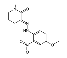 3-(2-(4-methoxy-2-nitrophenyl)hydrazono)piperidin-2-one Structure