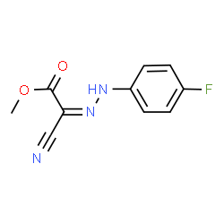 methyl (2Z)-cyano[2-(4-fluorophenyl)hydrazinylidene]ethanoate结构式