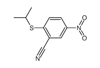 2-(isopropylthio)-5-nitrobenzonitrile Structure