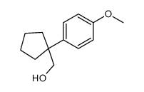 [1-(4-methoxyphenyl)cyclopentyl]methanol Structure