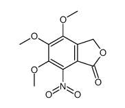 4,5,6-trimethoxy-7-nitro-3H-2-benzofuran-1-one Structure