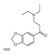 1-(1,3-benzodioxol-5-yl)-3-(diethylamino)propan-1-one,hydrochloride结构式