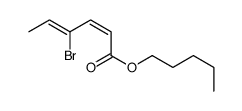 pentyl 4-bromohexa-2,4-dienoate结构式