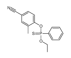 4-[ethoxy(phenyl)phosphinothioyl]oxy-3-methylbenzonitrile结构式