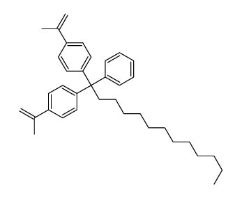 1-[1-phenyl-1-(4-prop-1-en-2-ylphenyl)tridecyl]-4-prop-1-en-2-ylbenzene结构式
