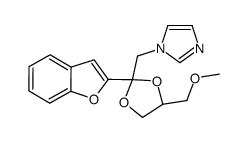 1-[[(2R,4S)-2-(1-benzofuran-2-yl)-4-(methoxymethyl)-1,3-dioxolan-2-yl]methyl]imidazole Structure