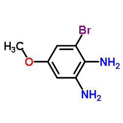 3-Bromo-5-methoxybenzene-1,2-diamine Structure