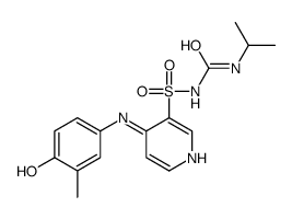 1-[4-(4-hydroxy-3-methylanilino)pyridin-3-yl]sulfonyl-3-propan-2-ylurea Structure
